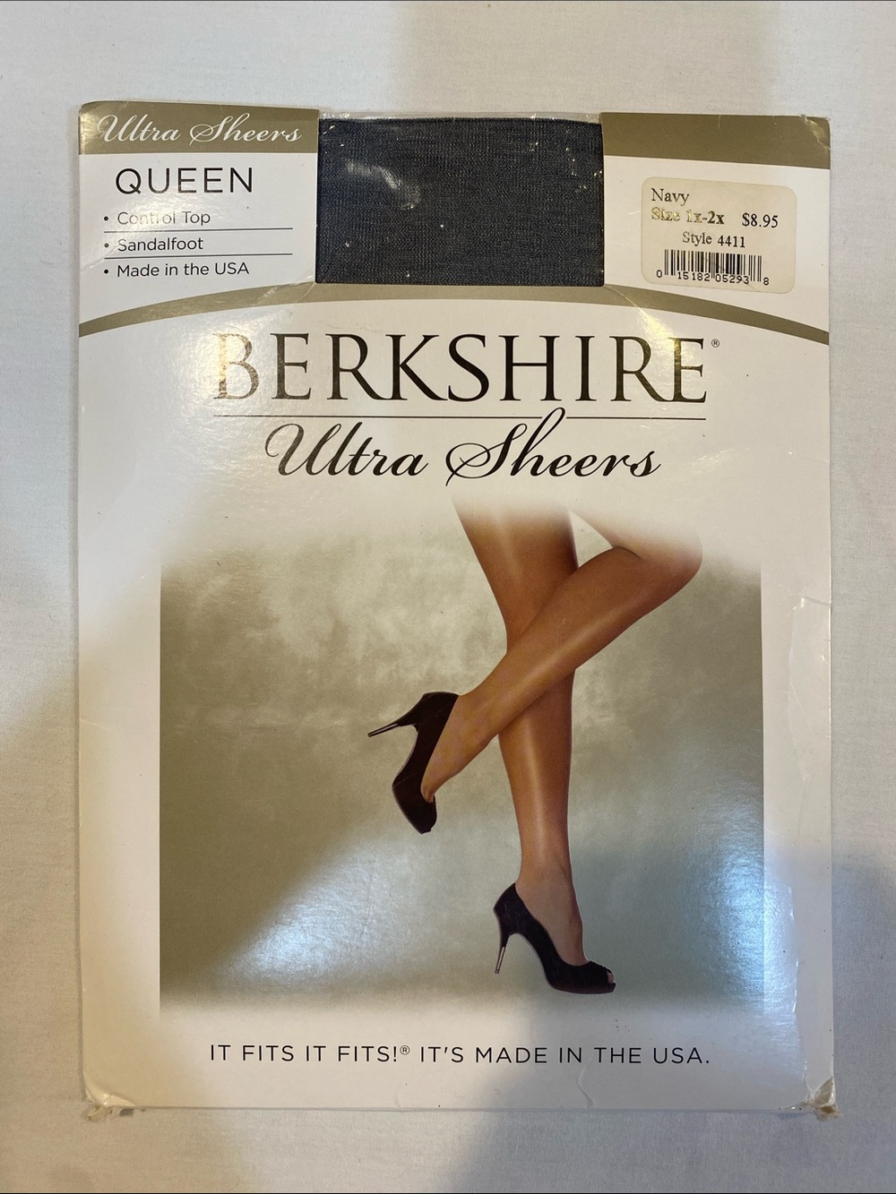 Berkshire Ultra Sheers Queen Sandalfoot Sheer Hosiery - Navy
